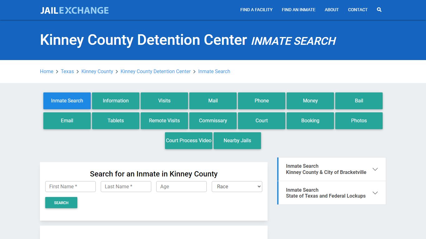 Kinney County Detention Center Inmate Search - Jail Exchange