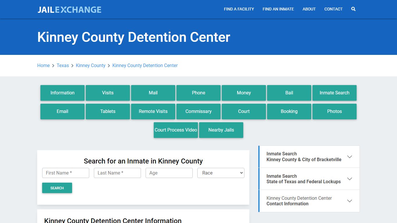 Kinney County Detention Center - Jail Exchange